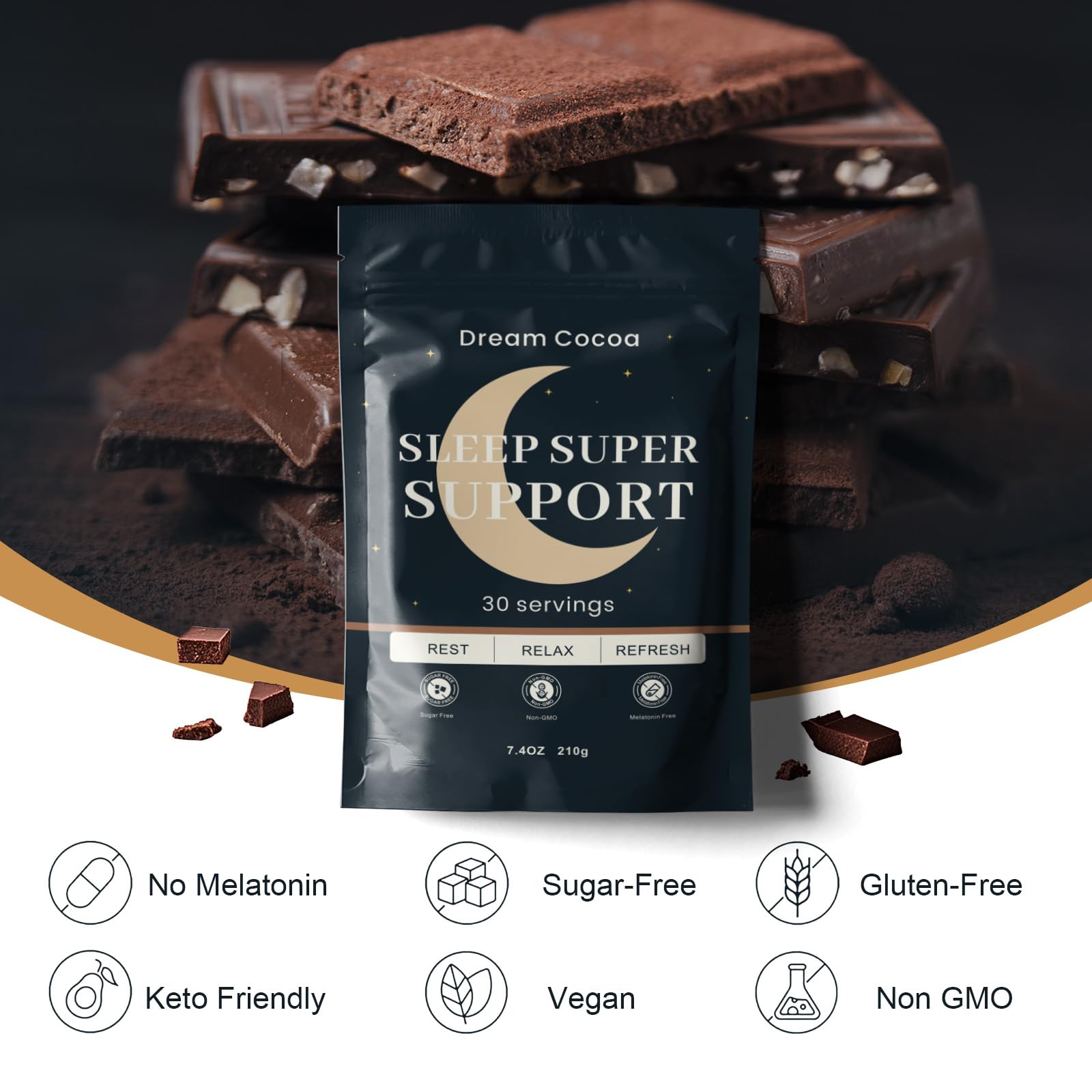 Dream Cocoa sin azúcar, opción vegana y keto