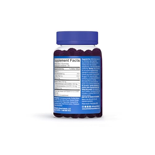 Dream Water Snoozeberry Gummies, textura suave, ideal para consumo nocturno sin azúcar.