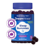 Dream Water Snoozeberry Gummies, uso nocturno rápido para dormir mejor.