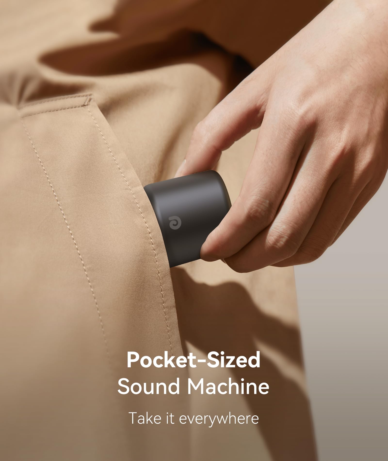 Dreamegg Pocket Sleep, control de volumen 0-33, ajuste preciso para cualquier hotel.