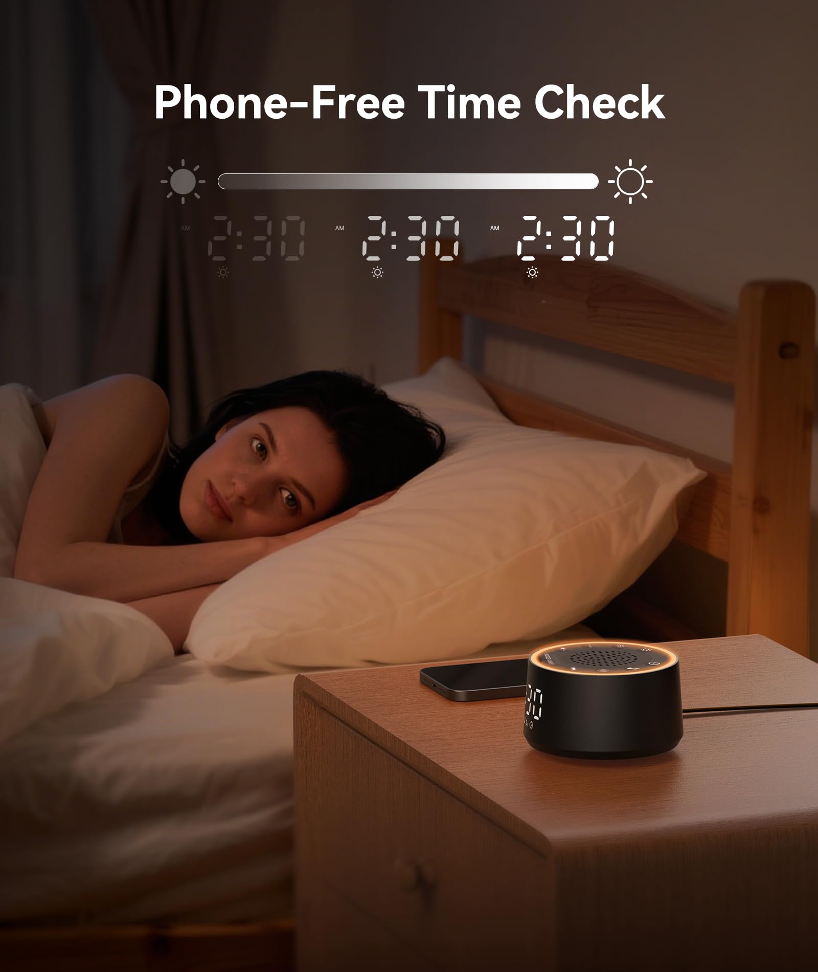 Dreamegg D1 Nova, temporizador configurable para noches personalizadas.