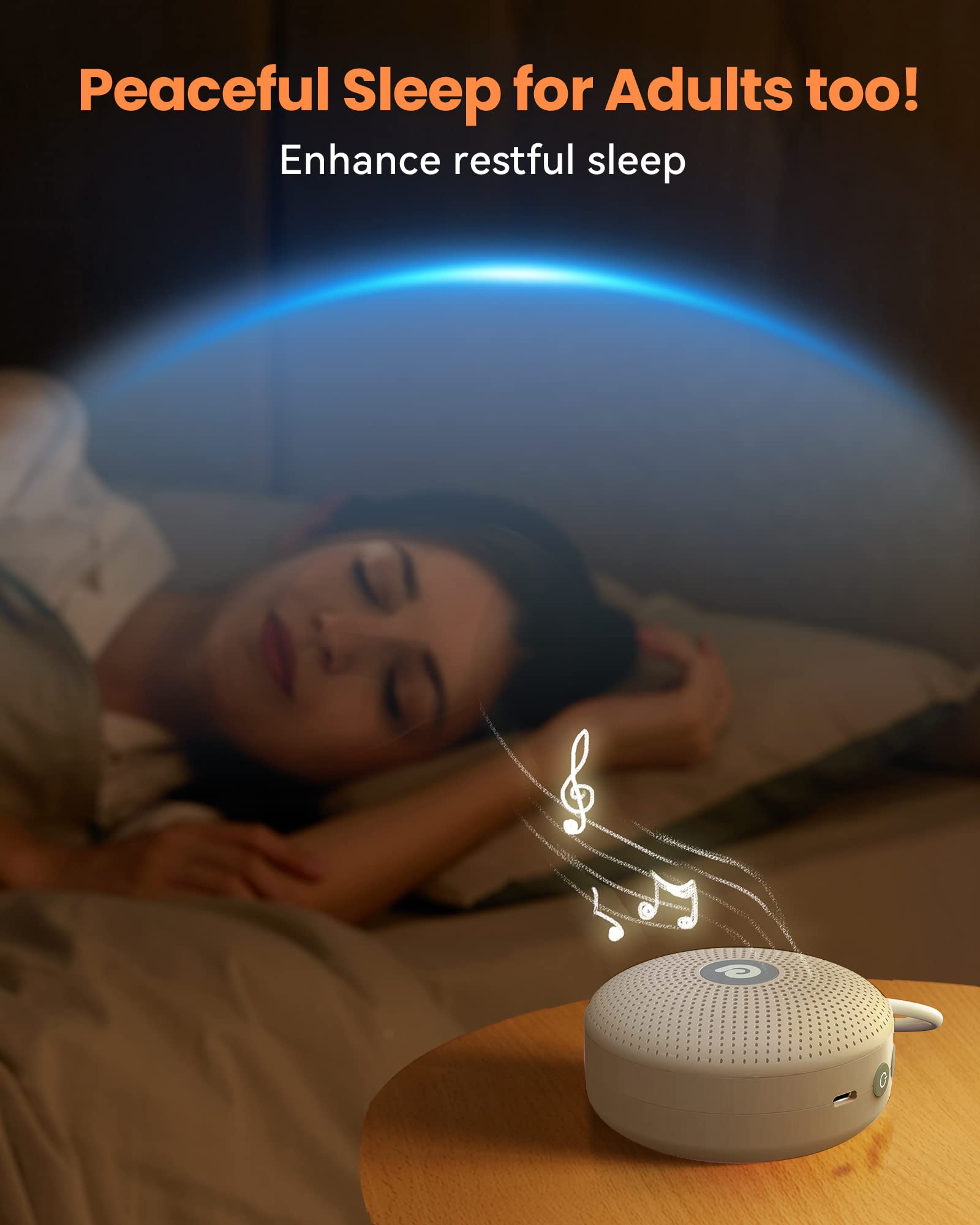 Dreamegg D11 Max para dormir mejor en hoteles y noches ruidosas.