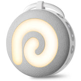 Dreamegg D11 muestra ruido blanco y luz nocturna para dormir mejor.