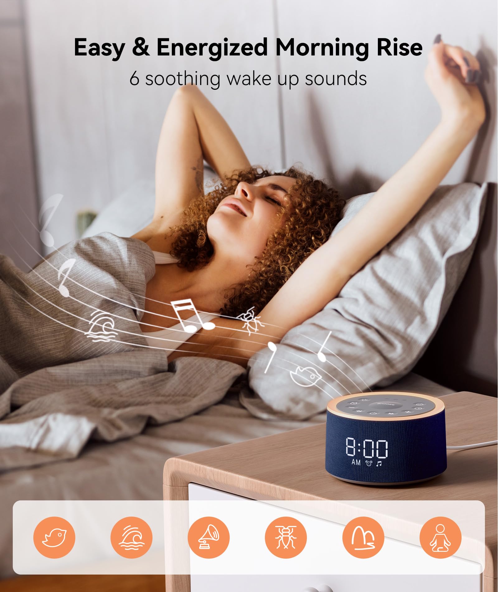 Dreamegg D1+ brillo ajustable para noches personalizables.