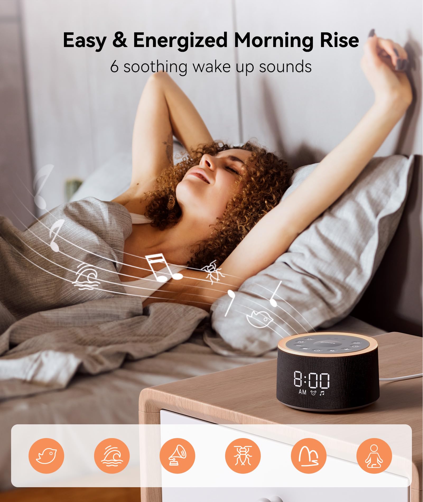 Dreamegg D1+ luz nocturna cálida para ambientes tranquilos.