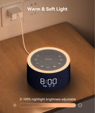 Dreamegg D1+ uso en mesa de noche para dormir y despertar serenos.