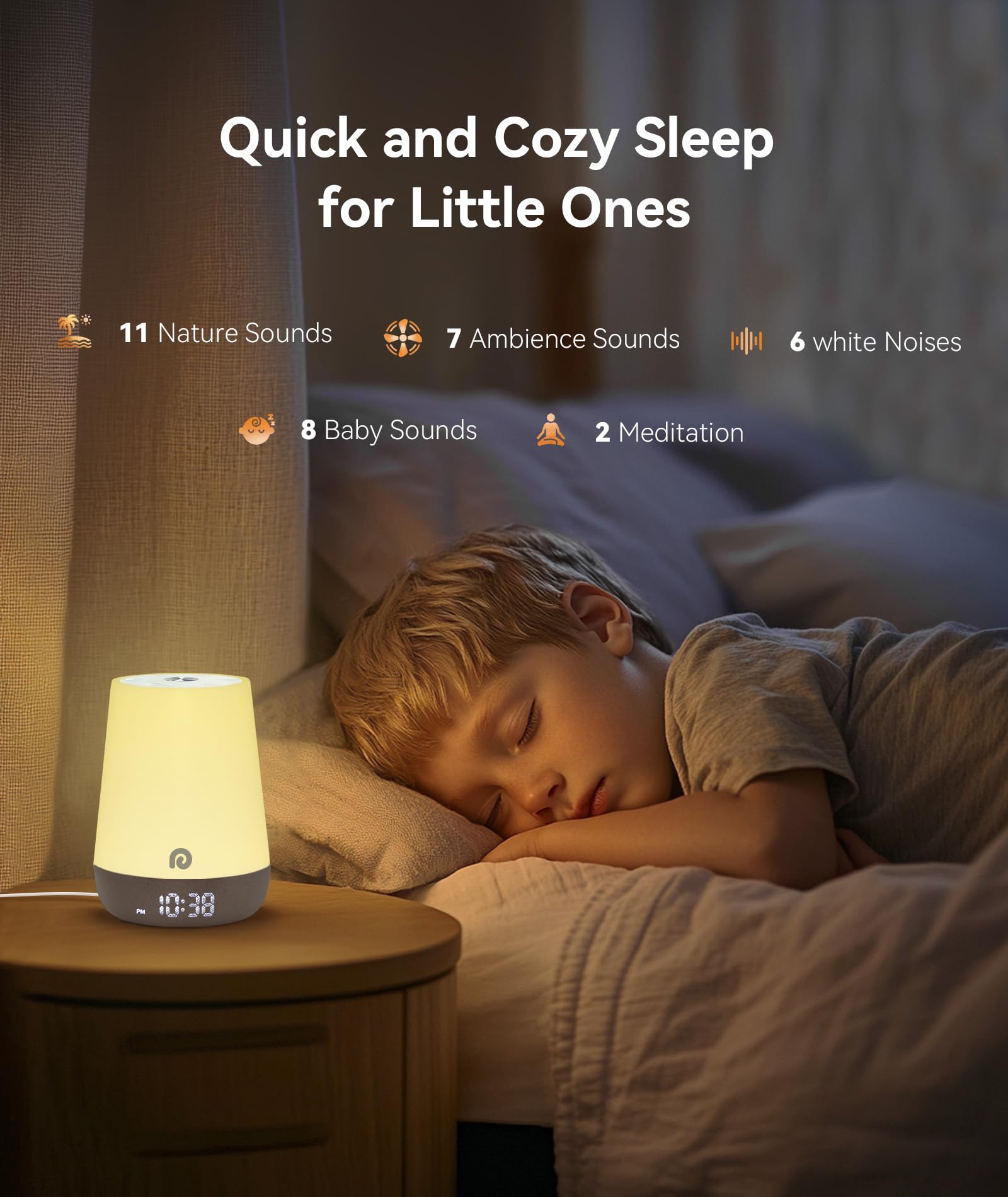 Dreamegg Nite 1 luz nocturna para niños con modo cálido