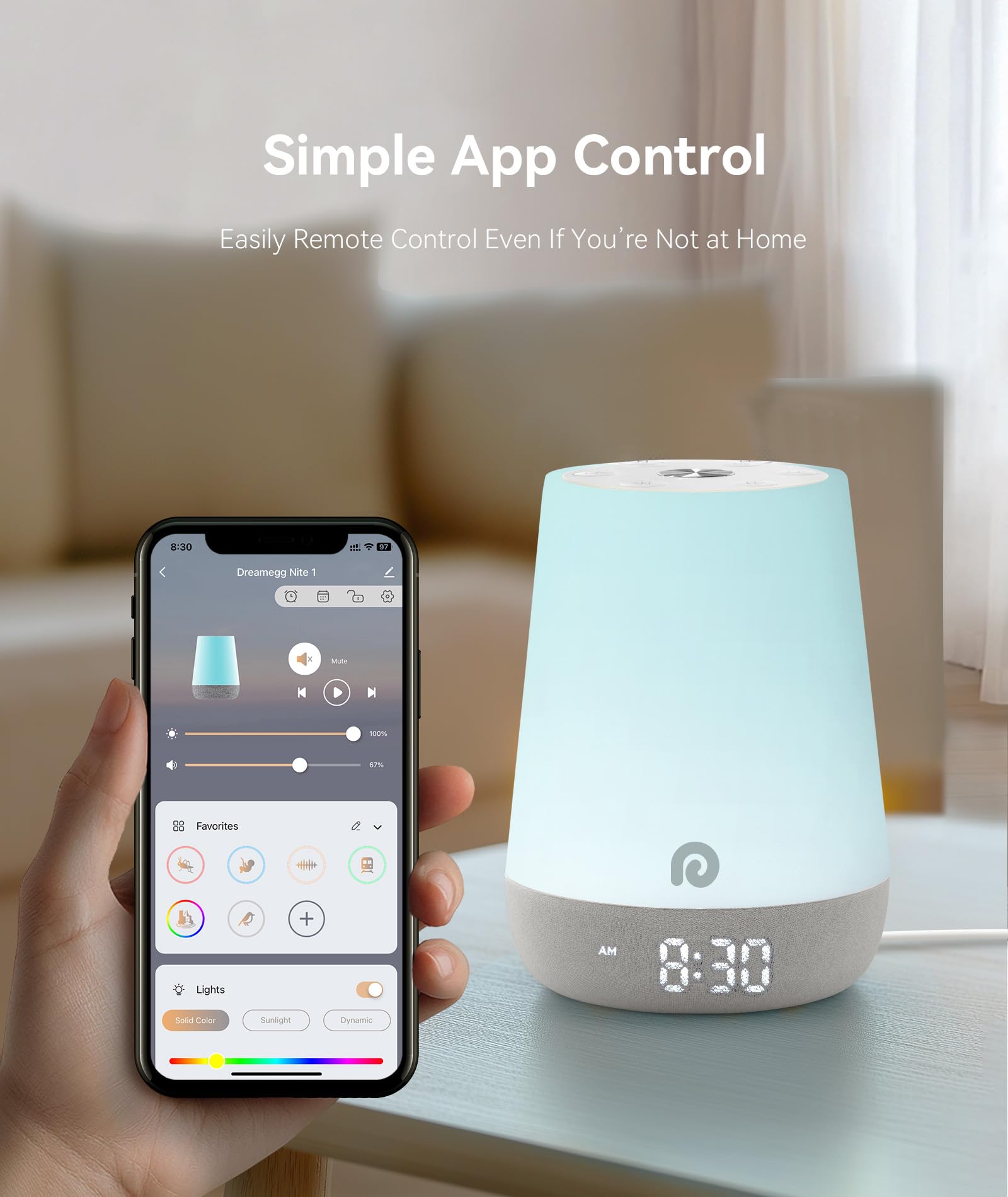 Dreamegg Reloj Apto para Despertar: señal suave para iniciar la rutina