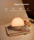 Dreamegg Sunrise 2 emite luz cálida para un ambiente nocturno relajante.