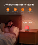 Dreamegg Sunrise 2 rutinas personalizables para descansar y despertar.