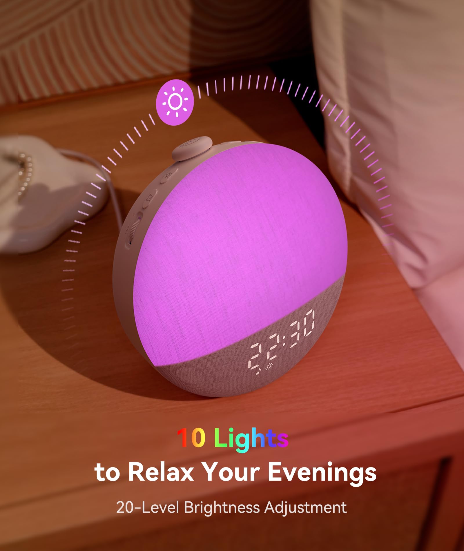 Dreamegg Sunrise 2 temporizador ajustable para dormir o despertar.