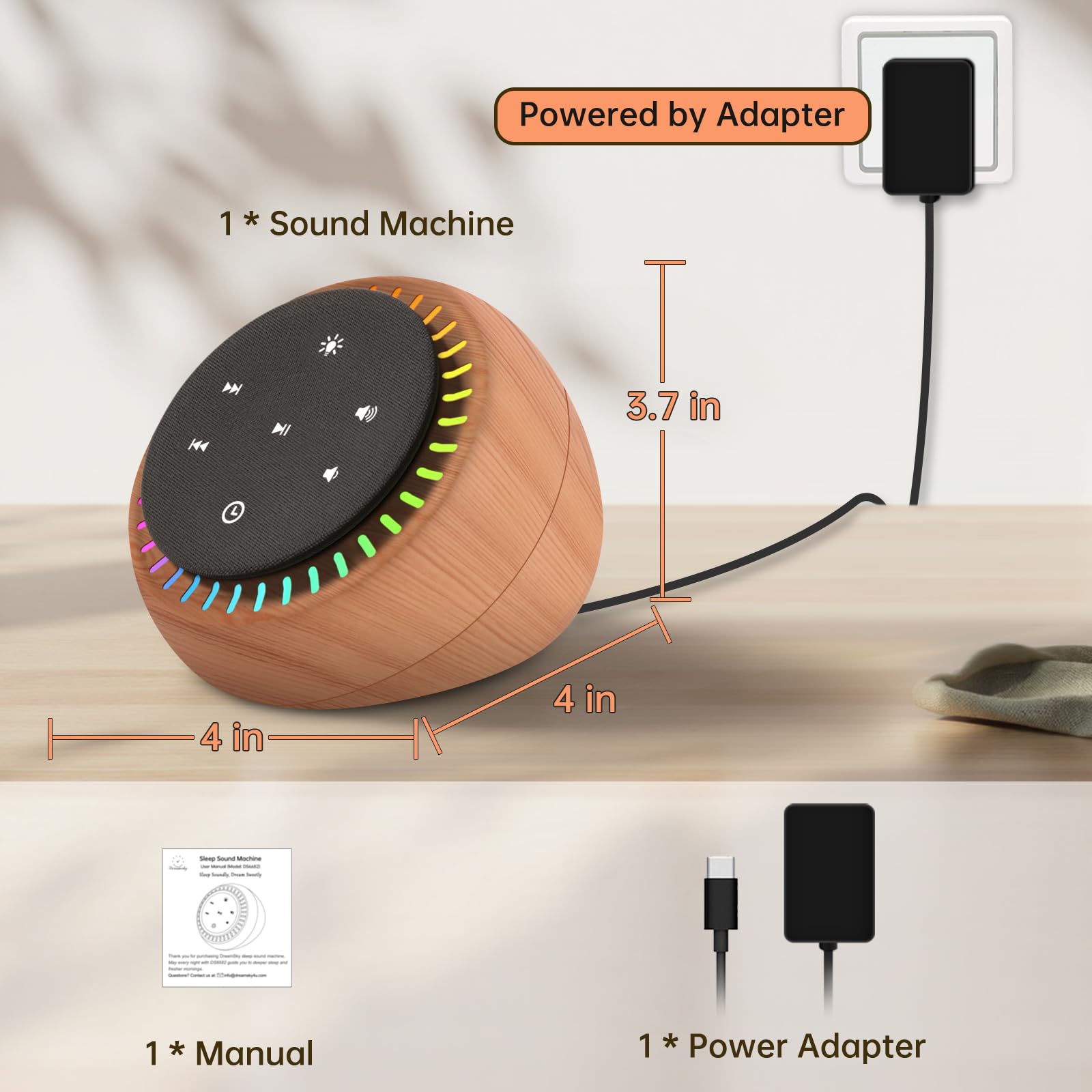 DreamSky altavoz de calidad para sonido claro y envolvente.