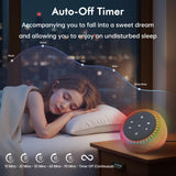 DreamSky luz RGB suave para crear un ambiente nocturno calmante.