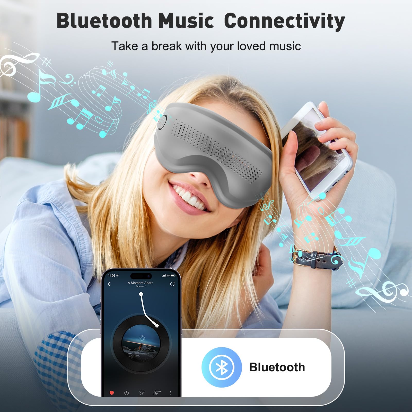 DREAMSOME Conectividad inalámbrica para escuchar música favorita.