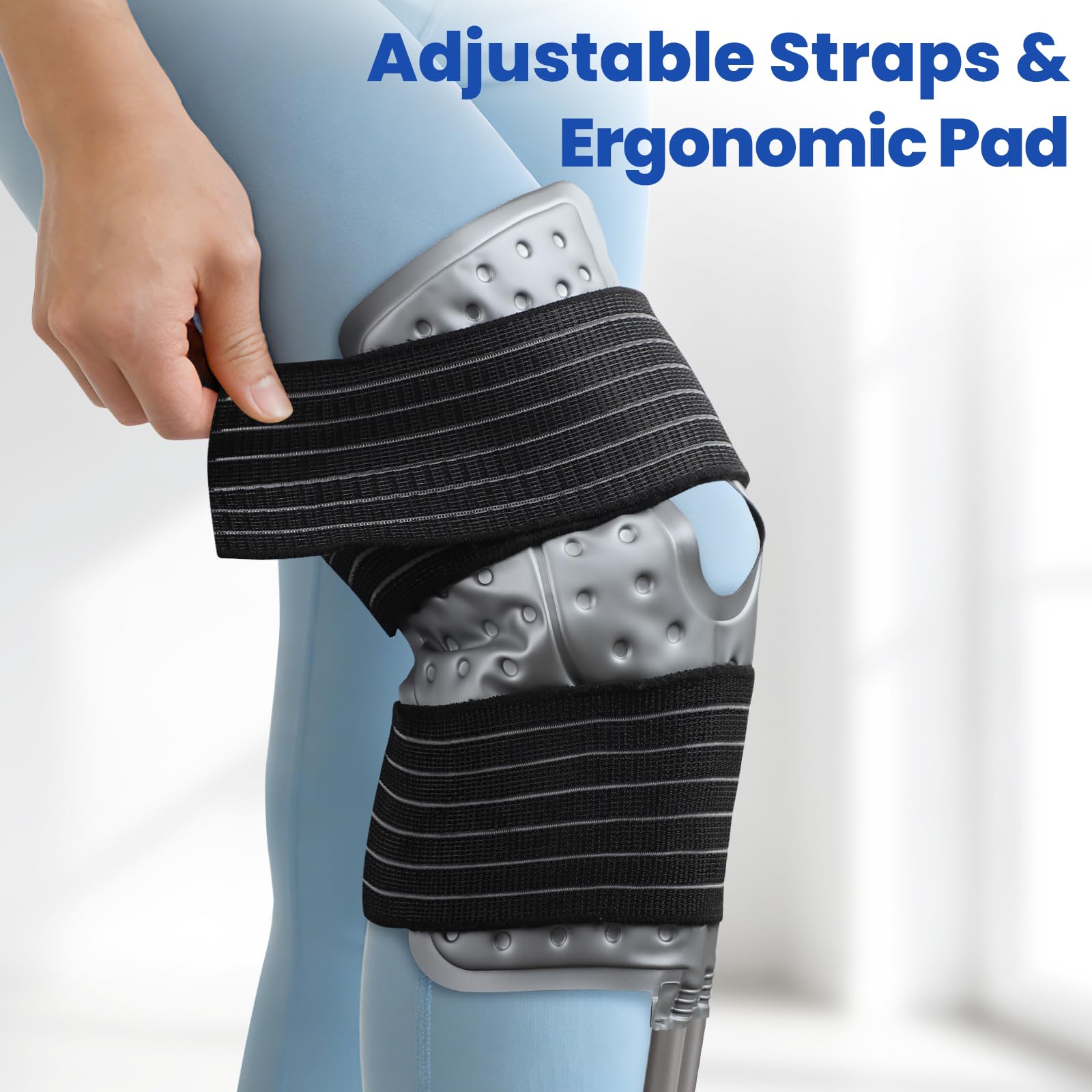 DREAMSOME envoltura frío rodilla: ajuste elástico para fijar la compresa de forma estable.