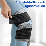 DREAMSOME envoltura frío rodilla: ajuste elástico para fijar la compresa de forma estable.