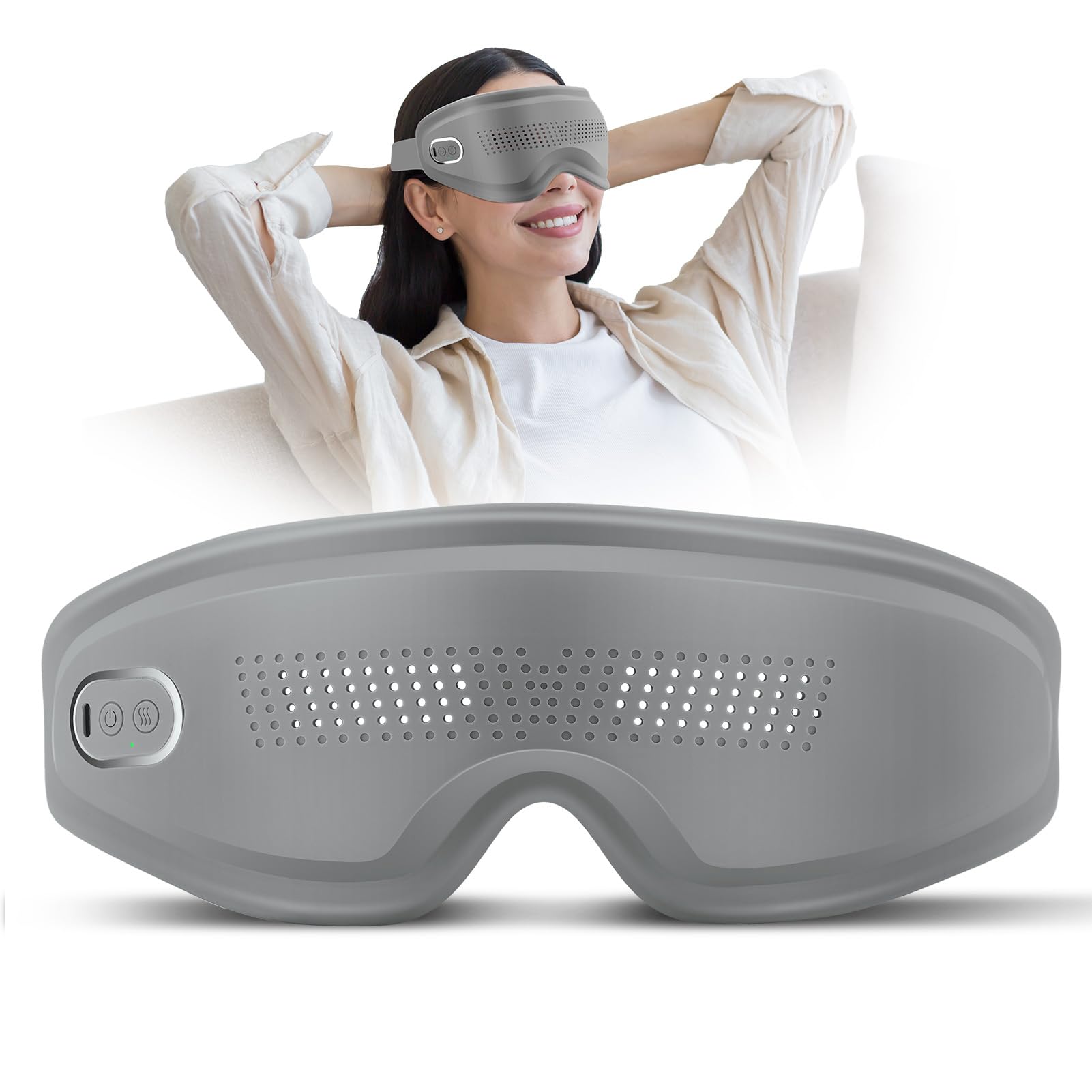 DREAMSOME Masaje ocular con calor suave para relajación diaria.