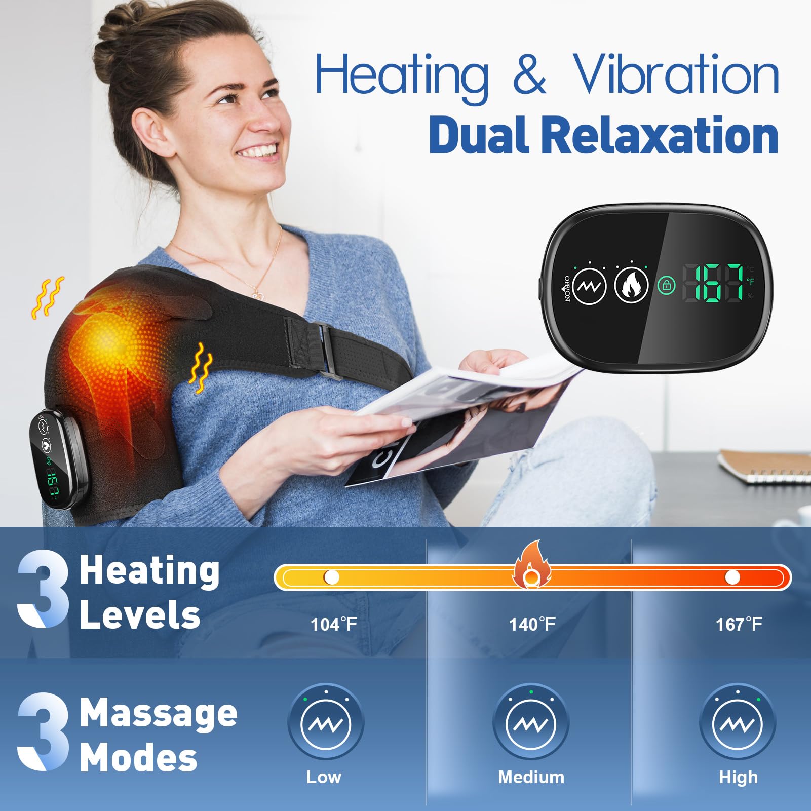Dreamsome ofrece tres modos de masaje para adaptar la relajación a tu ritmo.
