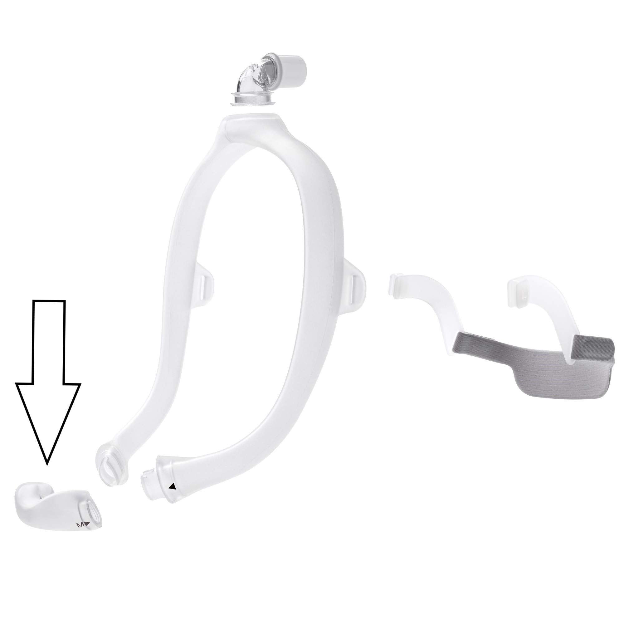 DreamWear: almohadilla nasal mediana, borde refinado para sellado cómodo