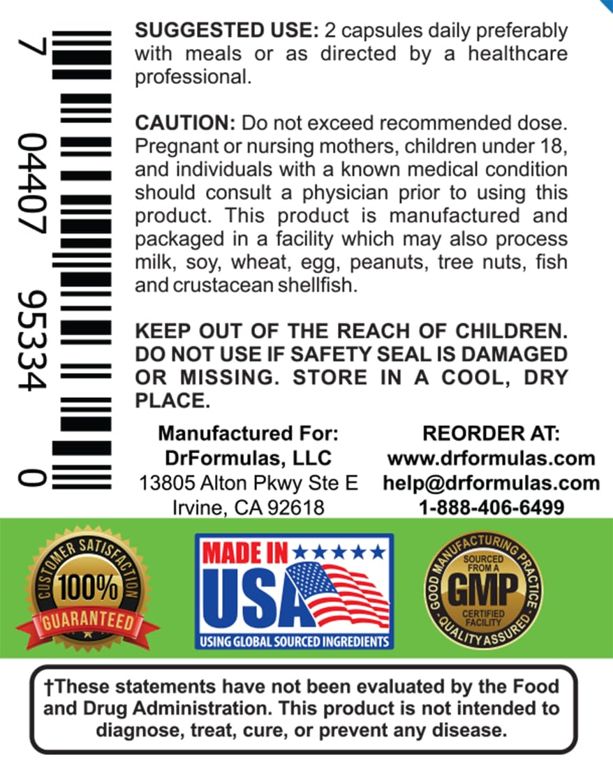 Vitamina B12 de DrFormulas Mood Boost Probiotics para energía sostenida.