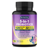 DRFOSTER 5 en 1 Probiotics: soporte diario de salud digestiva.