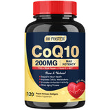DRFOSTER CoQ10 200 mg botella: suplemento antioxidante que apoya energía diaria y vitalidad.