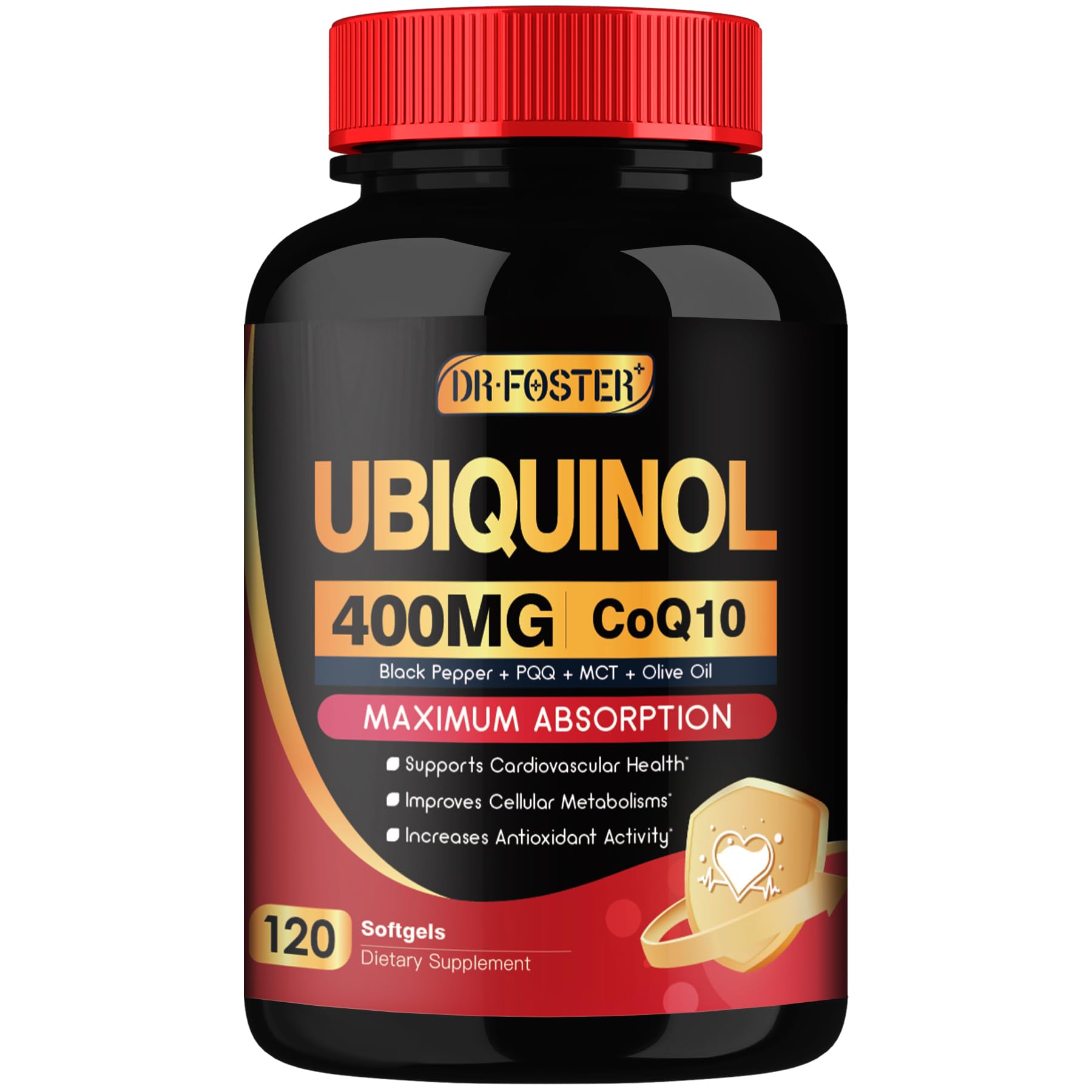 DRFOSTER CoQ10 400 mg cápsulas suaves para energía diaria
