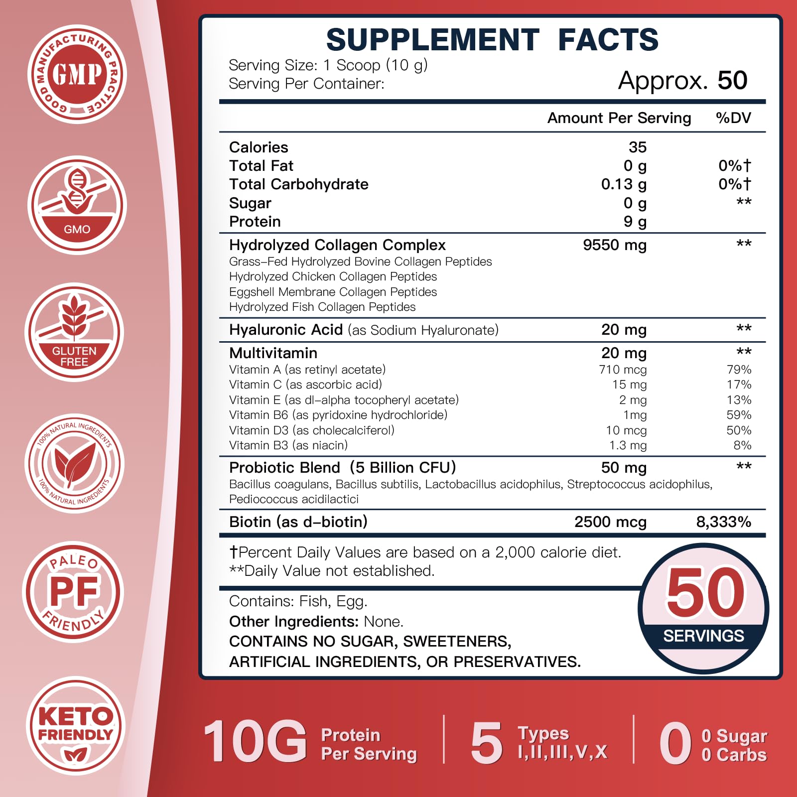 DRFOSTER Multi-Collagen Ingredientes: foco en hidrolizados y microelementos