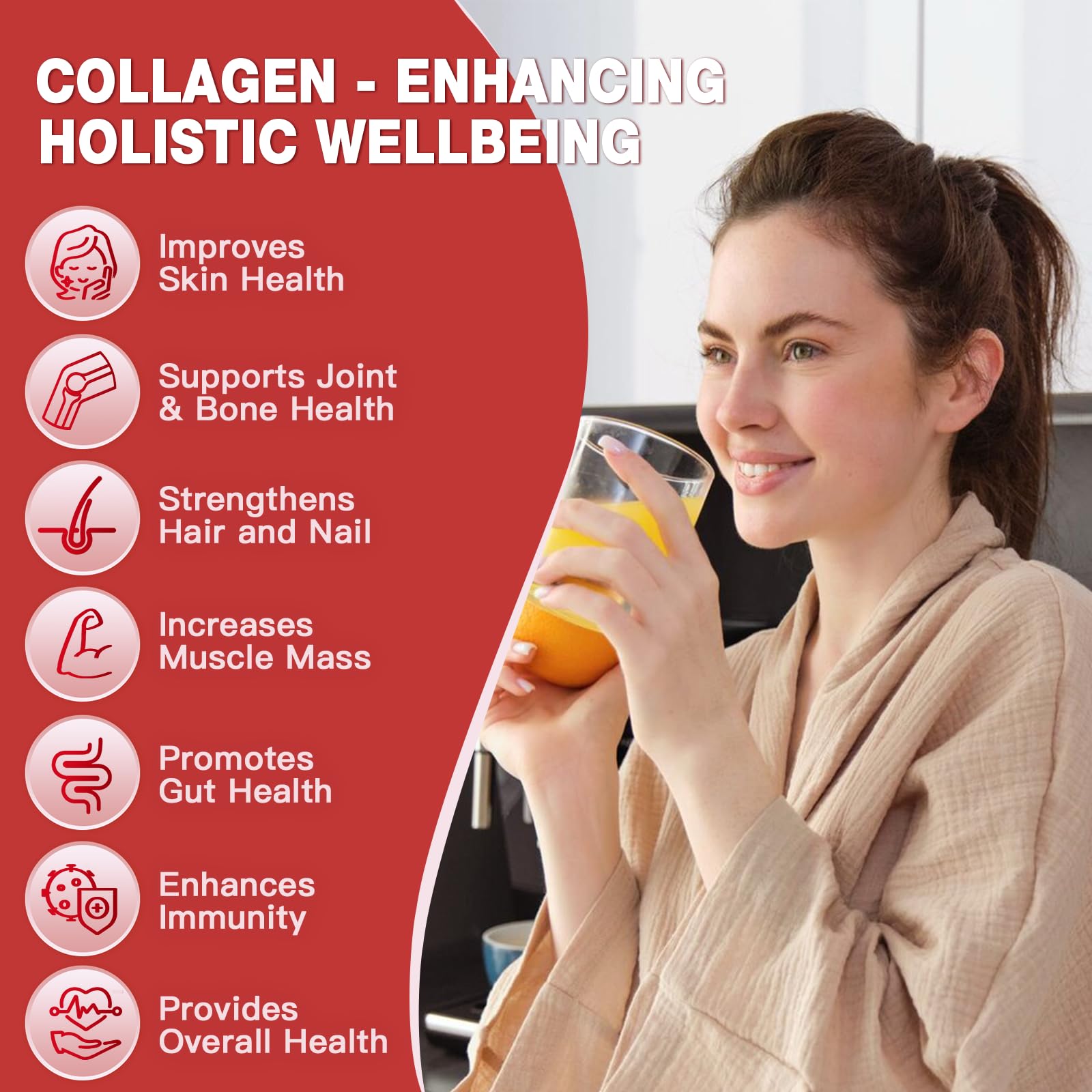 DRFOSTER Multi-Collagen Probióticos 5mil-Millones: apoyo digestivo potencial