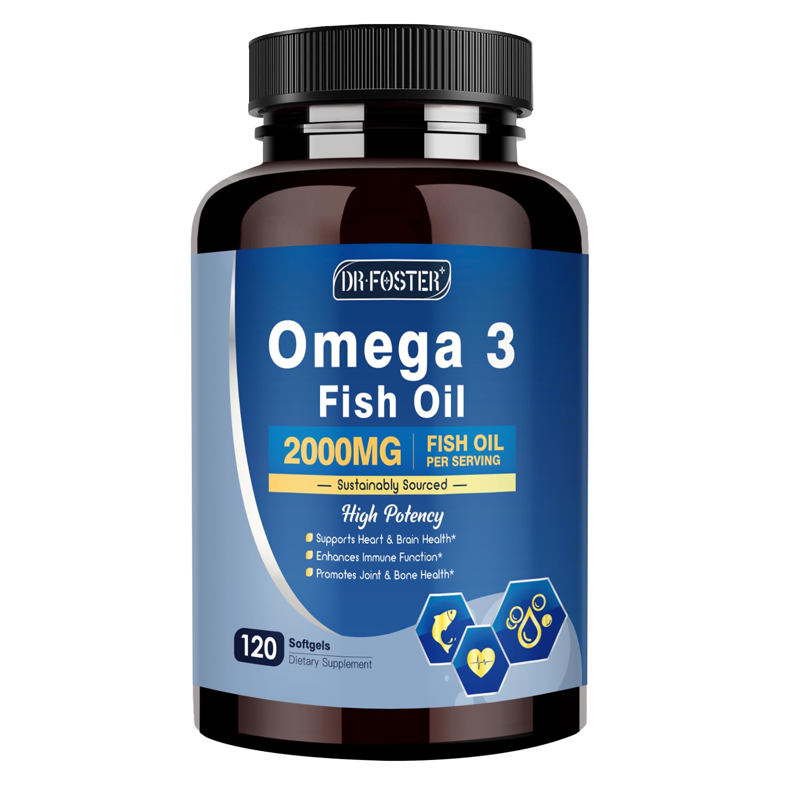 DRFOSTER Omega-3 cápsulas: aporte para el corazón y la mente.