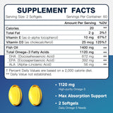 DRFOSTER Omega-3 DHA/EPA: apoyo para cerebro y visión.