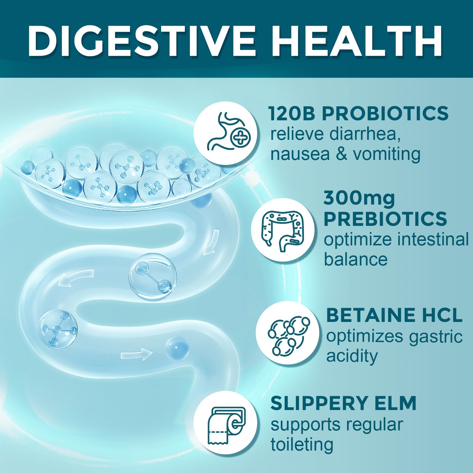 DRFOSTER prebióticos para nutrir la flora intestinal y equilibrio digestivo.