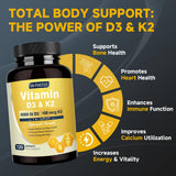DRFOSTER Vitamina D3 K2 control de calidad para pureza y potencia