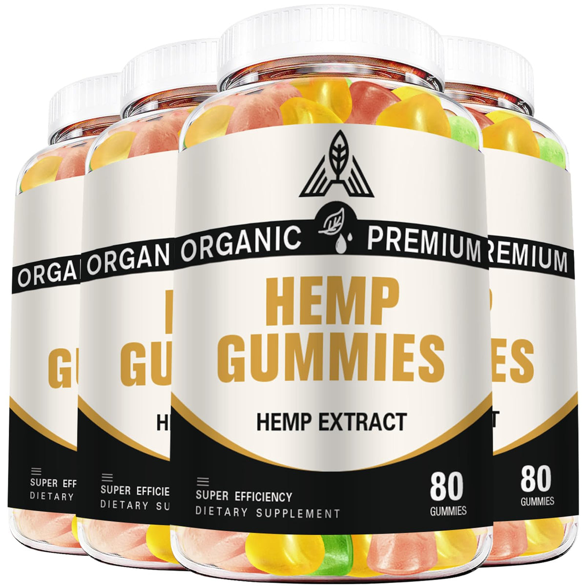 Gomitas DriRaych en empaque de 4 unidades, snack práctico para cualquier momento.