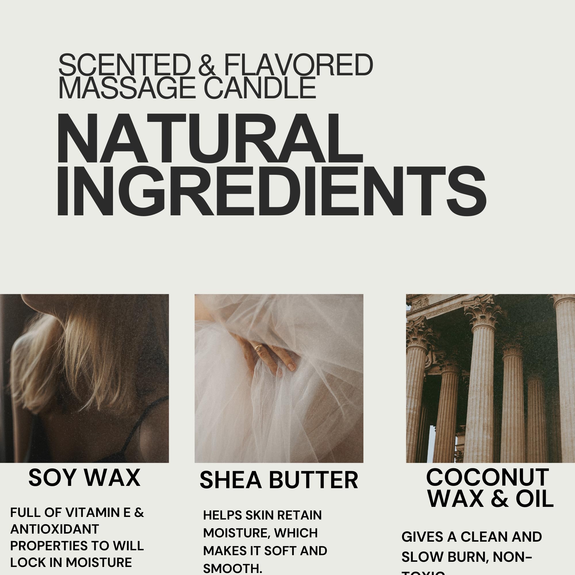 Aceite de masaje Drip Co coco y shea para piel suave