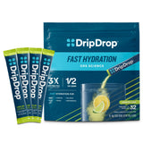 DripDrop hidratación rápida con paquetes limón lima para deporte