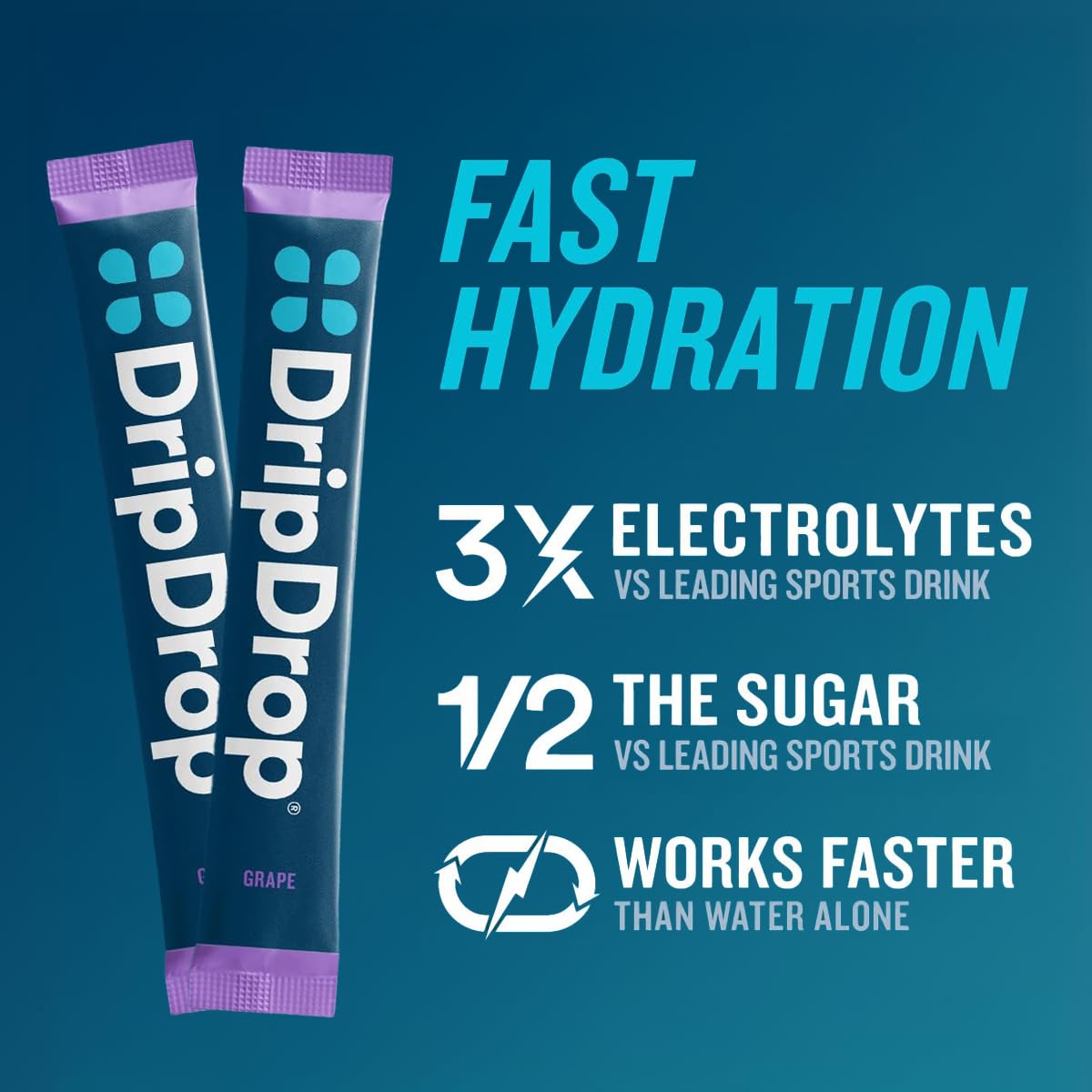 DripDrop sabor Cereza, conveniente para entrenar y viajar.