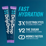 DripDrop sabor Cereza, conveniente para entrenar y viajar.