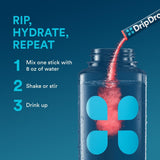 DripDrop sabor Ponche de Frutas, perfecto para actividades al aire libre.