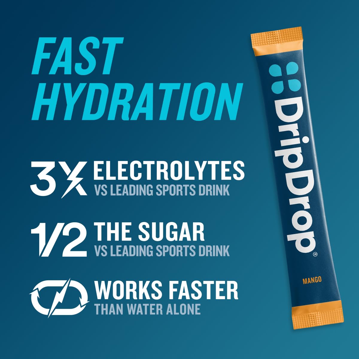 DripDrop acai: sabor tropical y electrolitos en polvo para actividad física