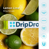 DripDrop sabor limón-lima, bebida de hidratación sabrosa para entrenamientos.