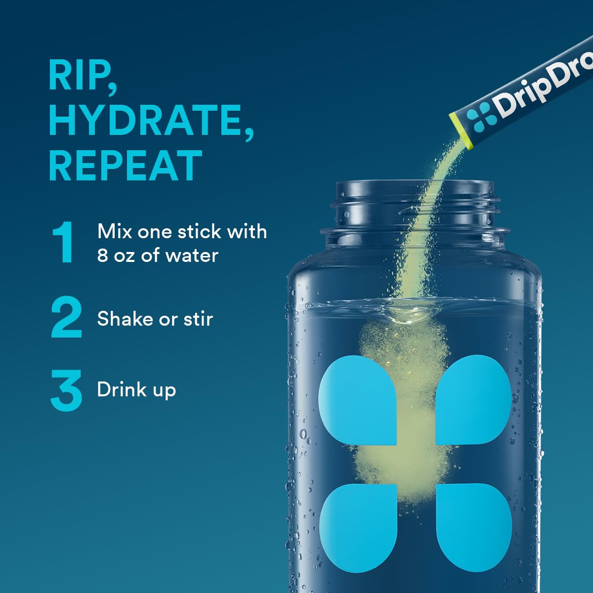 DripDrop uso deportivo para sesiones al aire libre y entrenamientos