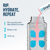 DripDrop Zero Sugar Plus sobre bayas silvestres, hidratación sin azúcar