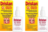 Dristan spray nasal: botella visible, alivio posible de congestión para el día.