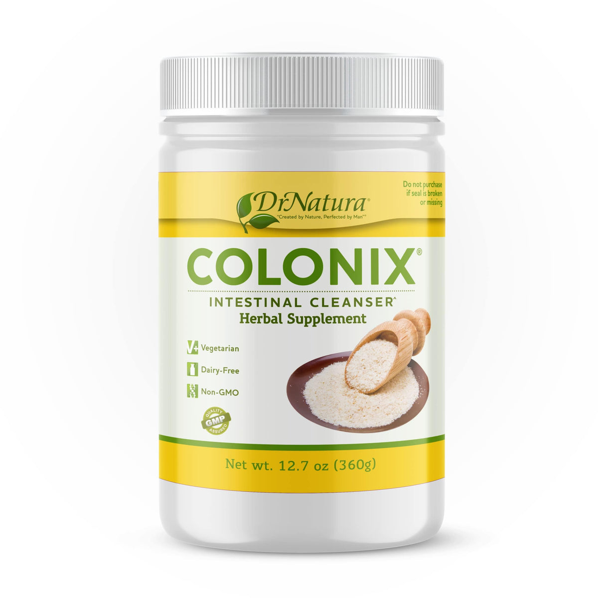 DrNatura Colonix, frasco de fibras naturales, apoyo para una digestión equilibrada.