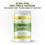 DrNatura Unifiber con cucharilla mide dosis para consumo diario.