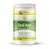 DrNatura Unifiber en polvo con empaque, fibra natural para uso diario.