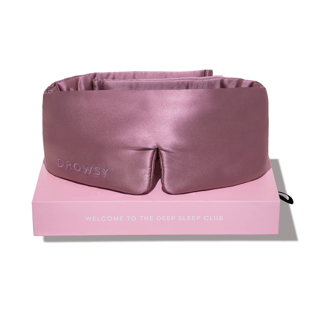 Mira la máscara Drowsy de seda 22 momme, capa lujosa para dormir sin interrupciones.