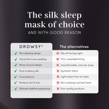 Drowsy ajuste universal que se adapta a cualquier tamaño de cabeza.