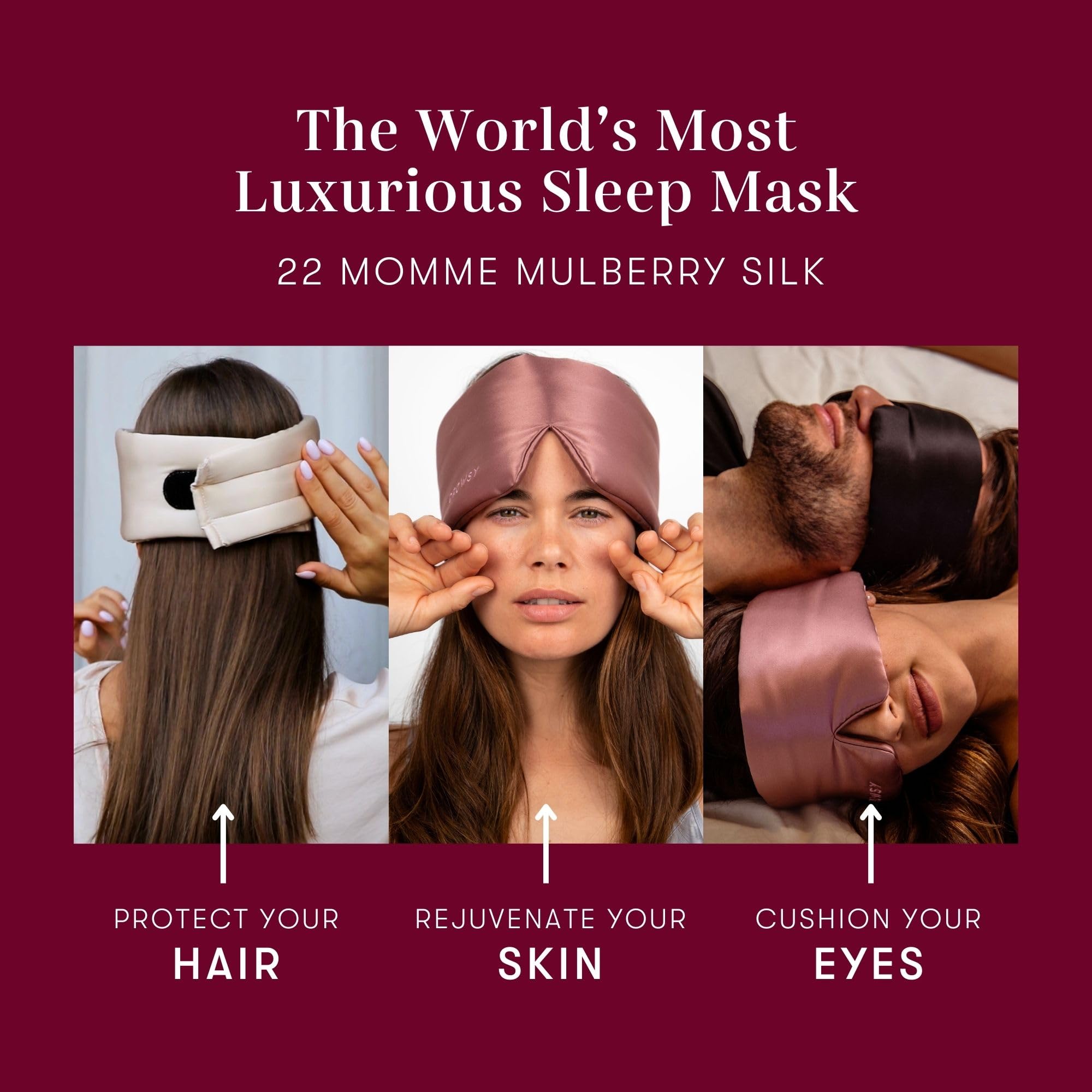 Drowsy protección piel cabello seda: evita roces y marcas al despertar